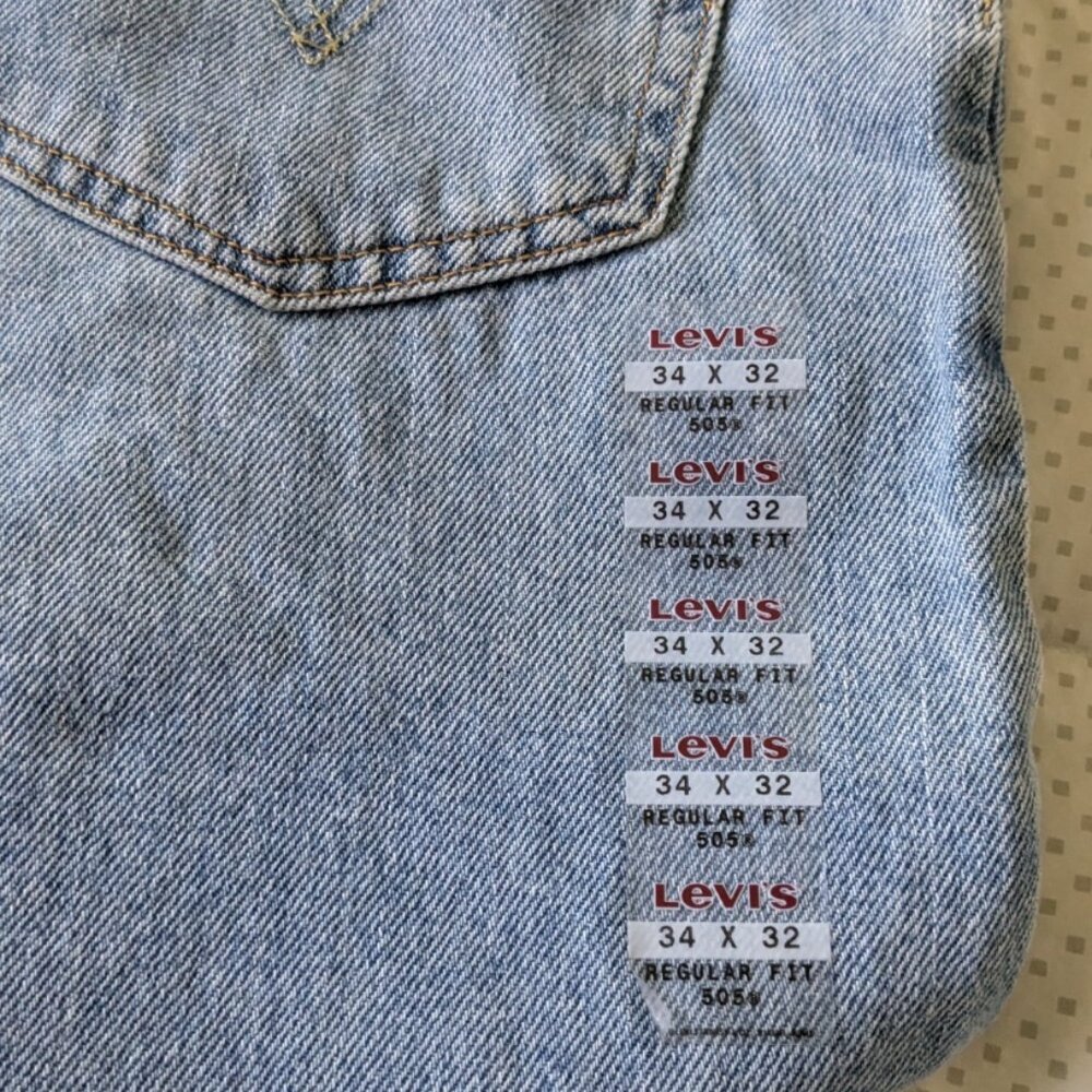 Levi's 505 Light Blue - Picture 3 of 7
